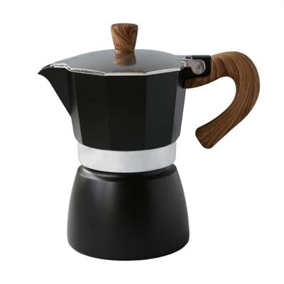 Black Goat 3 Cup Moka Pot Black
