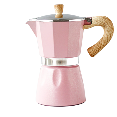 Black Goat 6 Cup Moka Pot Pink