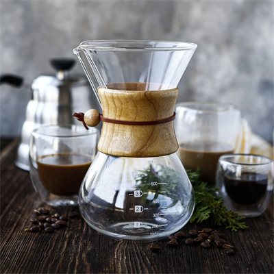 Black Goat Chemex with Wooden Collar 600 ml
