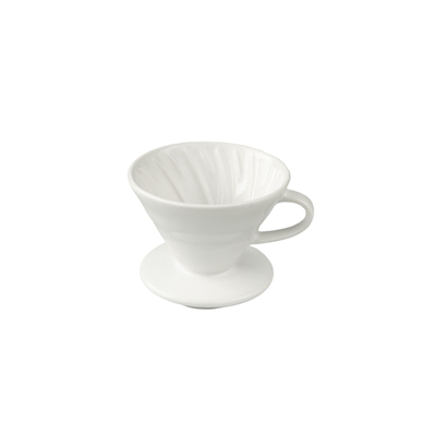 Black Goat V60 02 Ceramic Dripper White