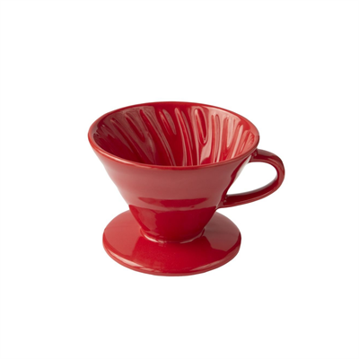 Black Goat V60 02 Ceramic Dripper Red