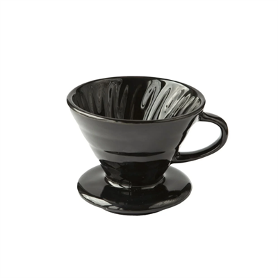 Black Goat V60 02 Ceramic Dripper Black