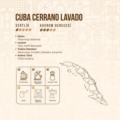De La Pau Cuba Cerrano Lavado Çekirdek Yöresel Kahve 250 Gr