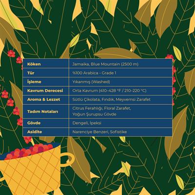 De La Pau Jamaica Blue Mountain Grade 1 Ultra Premium Series Whole Bean Coffee 70 g