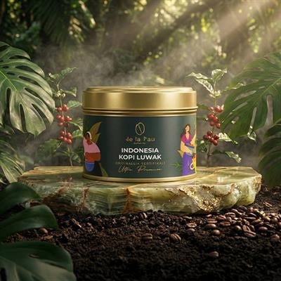 De La Pau Kopi Luwak Ultra Premium Series Whole Bean Coffee 70 g