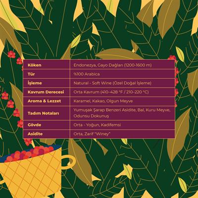 De La Pau Sumatra Mandheling Gayo Soft Wine Whole Bean Coffee 70 g