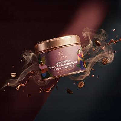 De La Pau Sumatra Mandheling Gayo Ultra Premium Series Natural Whole Bean Coffee 70 g