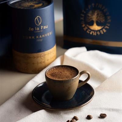 De La Pau Taze Öğütülmüş Premium Türk Kahvesi 250 Gr (Özel Silindir Kutu)