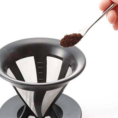 Hario 02 Kendinden Filtreli Dripper (Siyah)