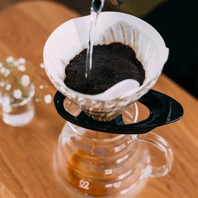 Hario V60 02 Cam Dripper (Siyah)