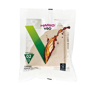 Hario V60 02 Dripper Filtresi Natürel (100 adet)