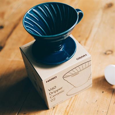 Hario V60 02 Seramik Dripper (Indigo Mavisi)