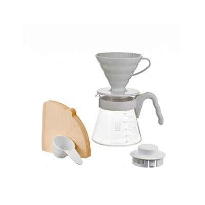 Hario V60 Kahve Demleme Seti “Açık Gri”