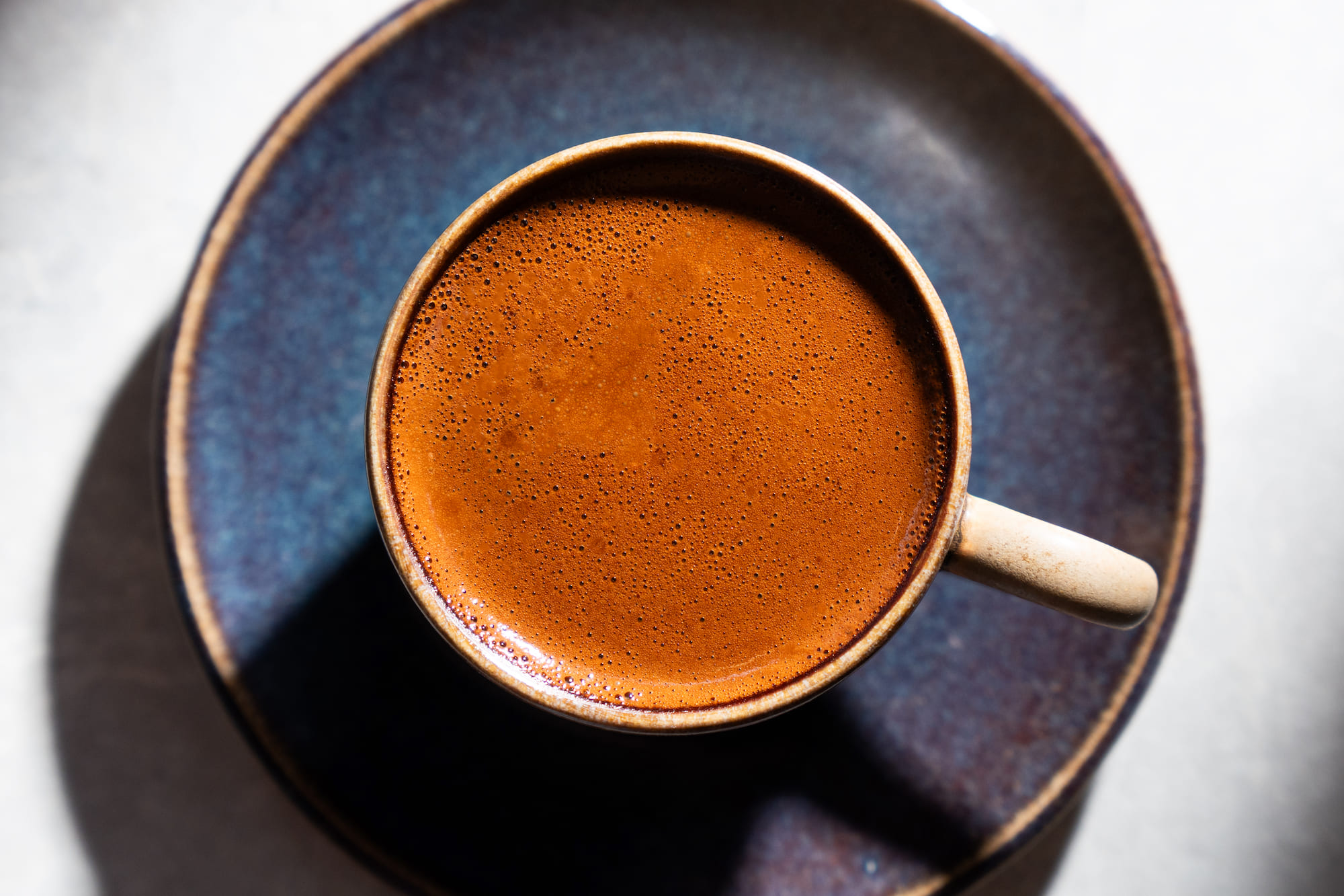 Traditional Turkish Coffee with Foam