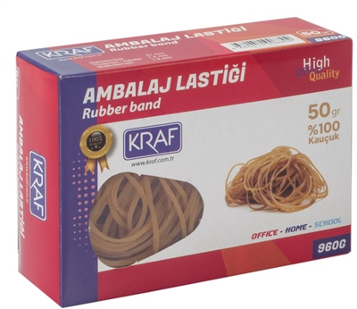 Kraf-Kraf Ambalaj Lastiği %100 Kauçuk 50g 960G