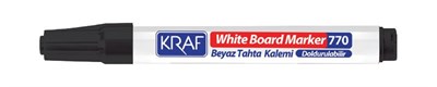 Kraf Beyaz Tahta Kalemi Doldurulabilir 770 Siyah