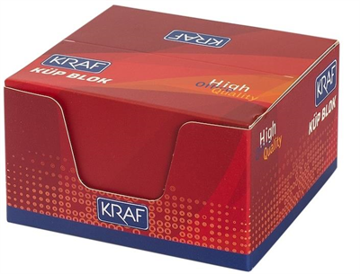 Kraf-Kraf Küp Blok Beyaz 8x8cm 115G