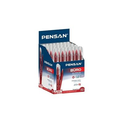 Kraf Line Tükenmez Kalem 1.0 Mm Kırmızı - Kutu - 50 Adet