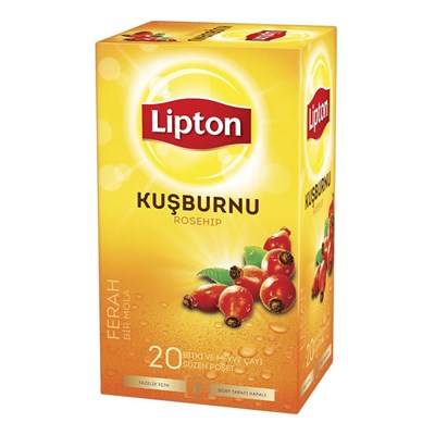 Lipton Bardak Poşet Çay Kuşburnu 2 G X 20 Adet