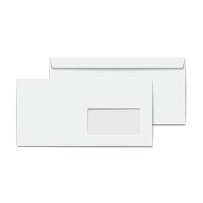 Oyal-Oyal Zarf Diplomat 10.5 cm X 24 cm 110 Gr Pencereli Beyaz Zarf - 100 Adet