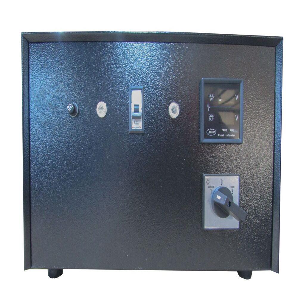 10 KVA Monofaze Tam Otomatik Servo Voltaj Regülatör Korumasız 160-260V