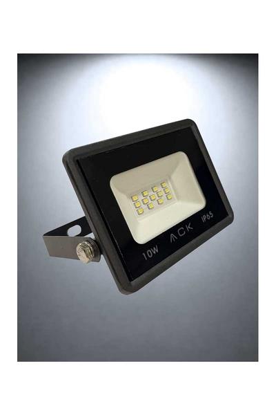 Ack 10 Watt Led Projektör Siyah Kasa Beyaz Işık AT62-01032