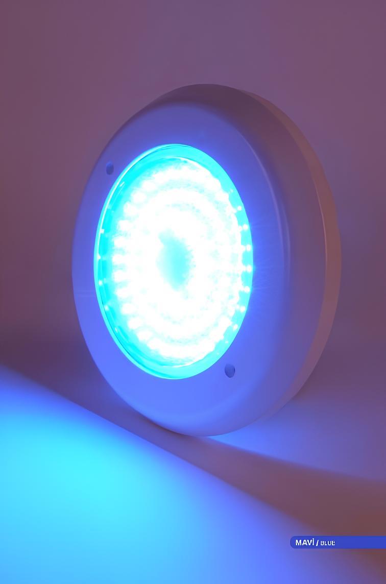 Ack 12V Sıva Üstü Flat Slim Led Havuz Armatürü Mavi Işık AH08-03660