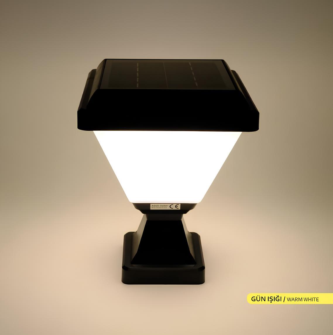 Ack 16 cm Solar Pc Led Bahçe Armatürü Siyah Kasa Gün Işığı AG60-06801