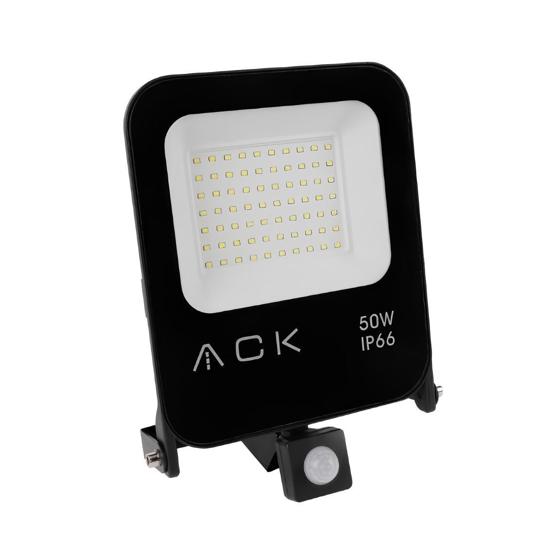 Ack 50 Watt Sensörlü Led Projektör Beyaz Işık AT62-25032