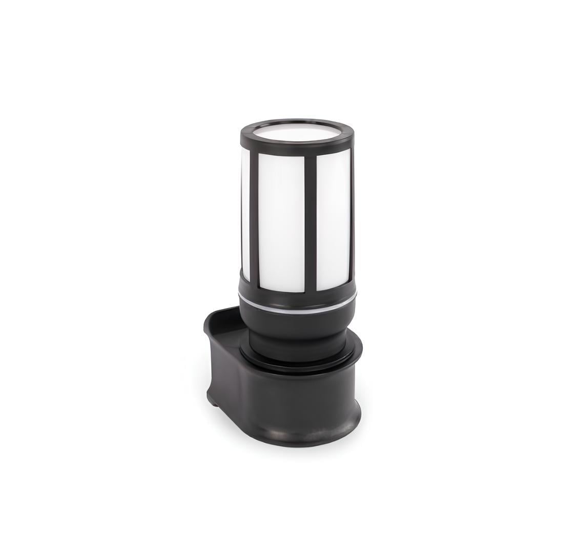 Ack 24 cm Troy Pc Bahçe Duvar Apliği Siyah Kasa AG57-04221