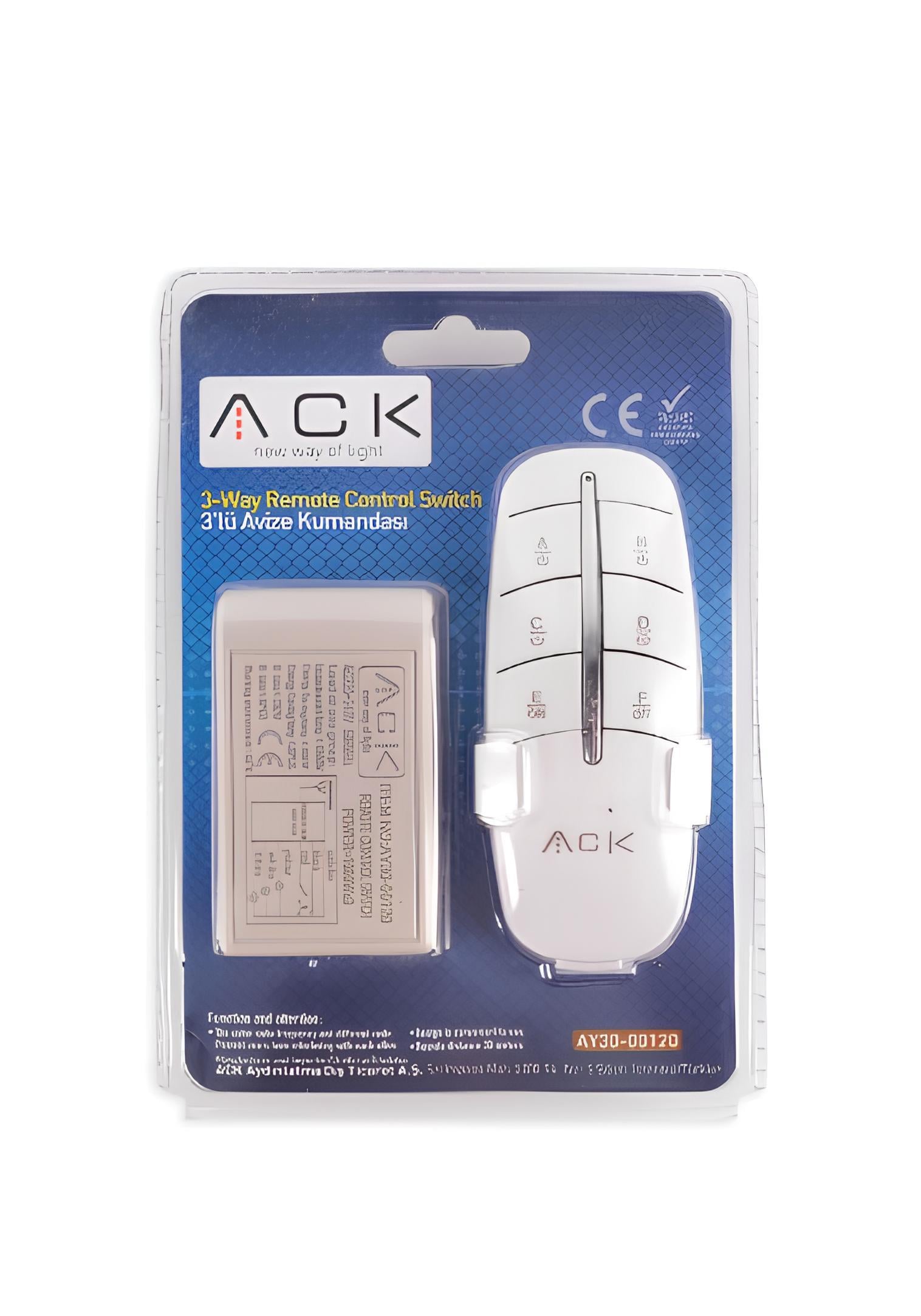 Ack 3'lü Avize Kumandası AY30-00120