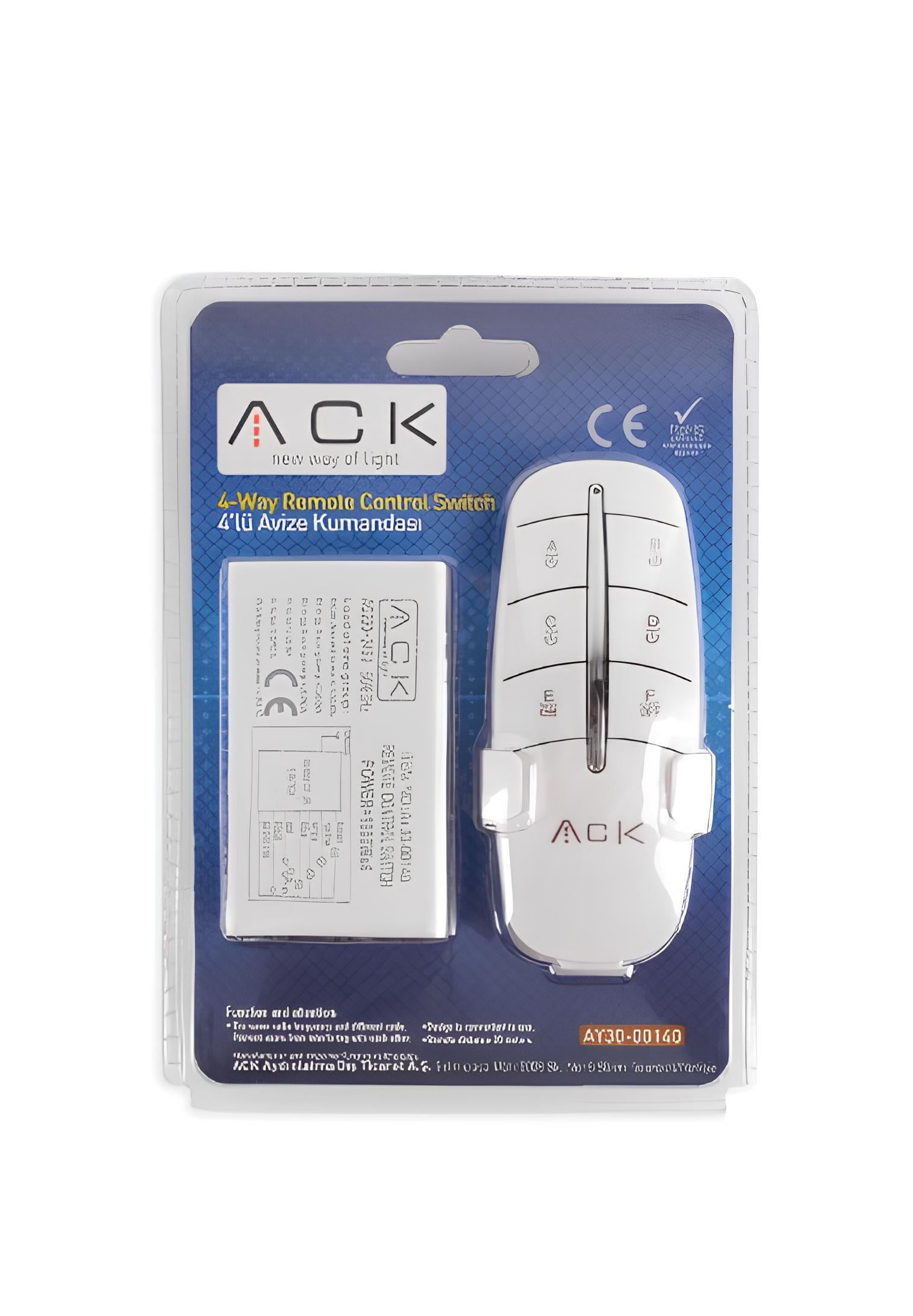 Ack 4'lü Avize Kumandası AY30-00140
