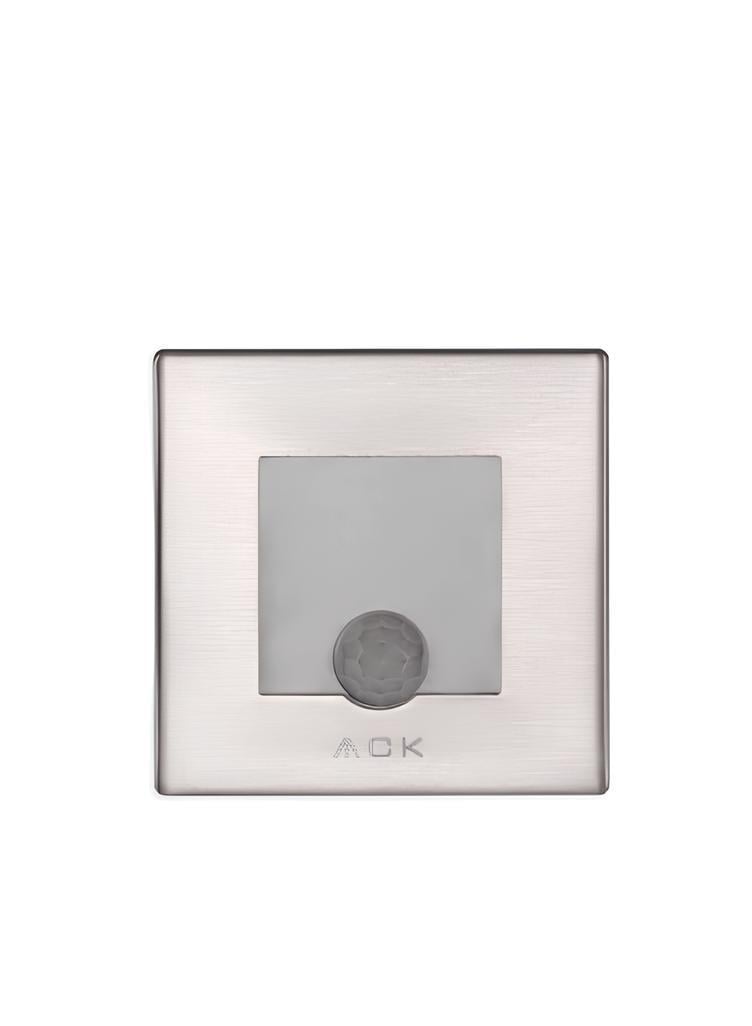 Ack 5 cm Sensörlü Kare Led Merdiven Duvar Armatürü Beyaz Işık AH07-00834
