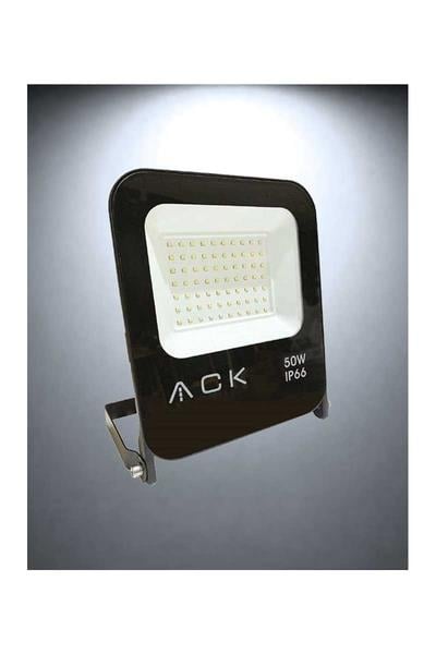 Ack 50 Watt Led Projektör Siyah Kasa Beyaz Işık AT62-05032