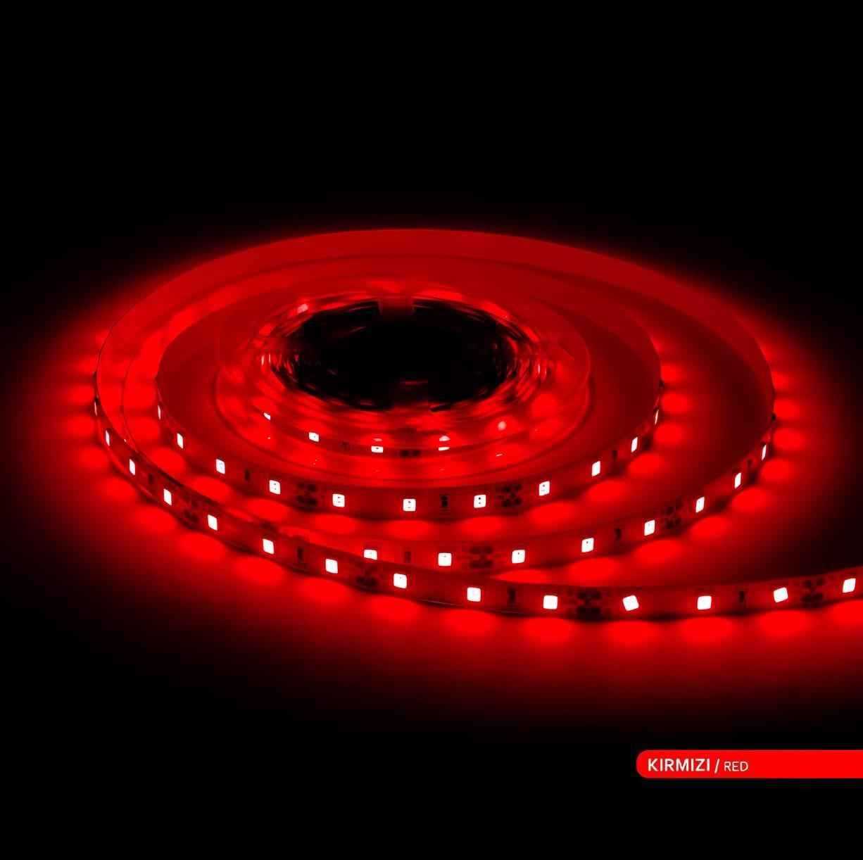 Ack 60 Led'li Şerit Led Kırmızı Işık AS01-00804