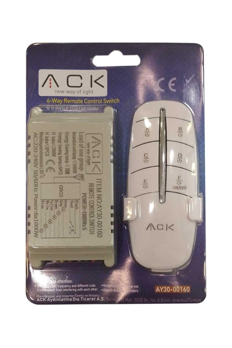 Ack 6'lı Avize Kumandası AY30-00160