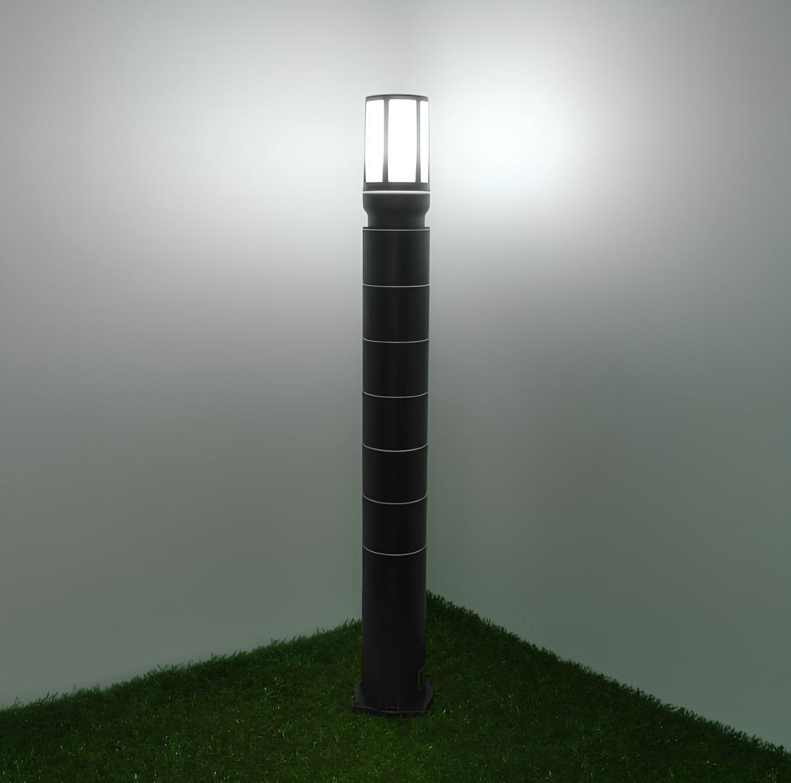 Ack 80 cm Troy Pc Bahçe Armatürü Siyah Kasa AG57-04421