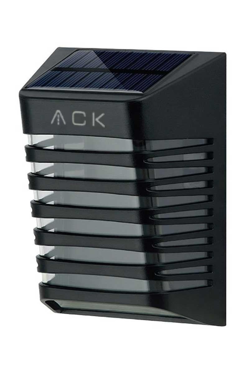 Ack 9 cm Solar Pc Led Duvar Armatürü Siyah Kasa Gün Işığı AG60-09851