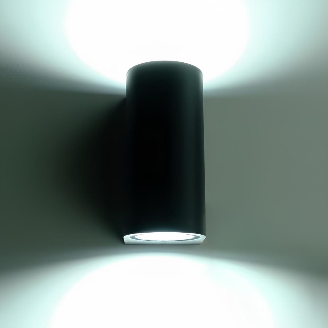 Ack Çift Yönlü Led Duvar Apliği Siyah Kasa AH07-02151