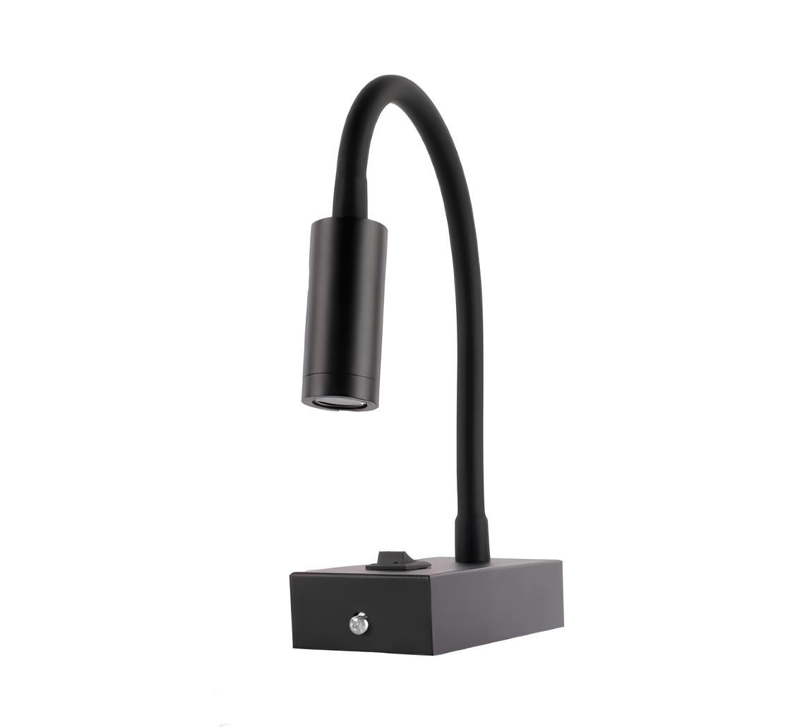 Ack Led Spiralli Aplik Siyah Kasa Gün Işığı AH09-00301