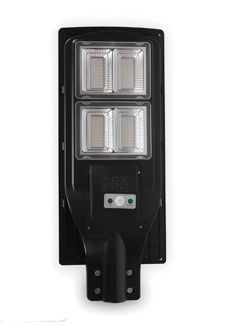 Ack Solar 240 Ledli Sokak Armatürü Siyah Kasa Beyaz Işık AT42-09131