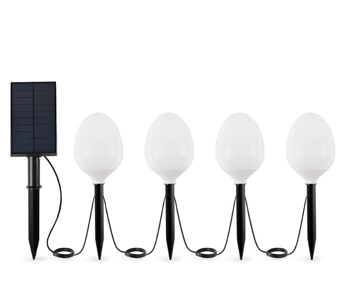 Ack Solar Pc Led 4lü Bahçe Armatürü Siyah Kasa Rgb Işık AG60-05891