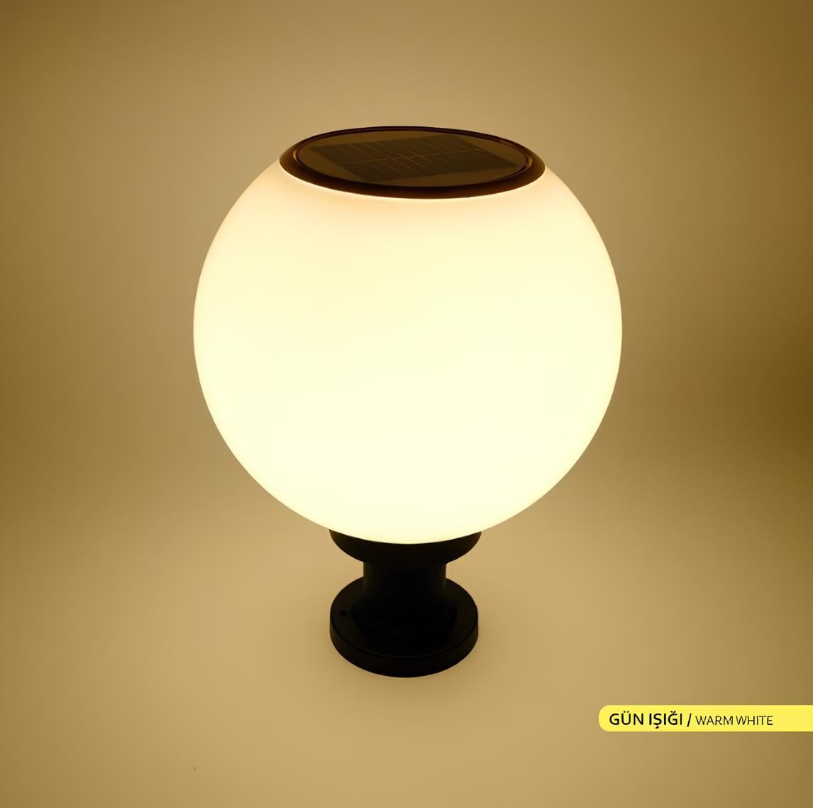 Ack Solar Pc Led Bahçe Armatürü Siyah Kasa Gün Işığı AG60-10801