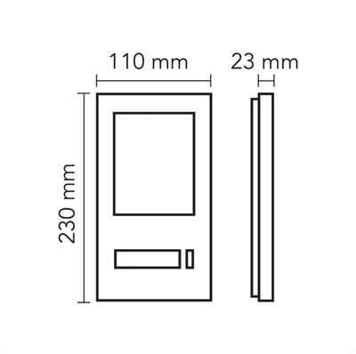 Audio 001461A 7 İnç Mekanik Butonlu Handsfree Villa Set Beyaz