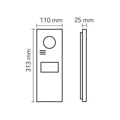 Audio 003006 4.3 İnç Ekranlı Dokunmatik Butonlu Siyah  Zil Paneli