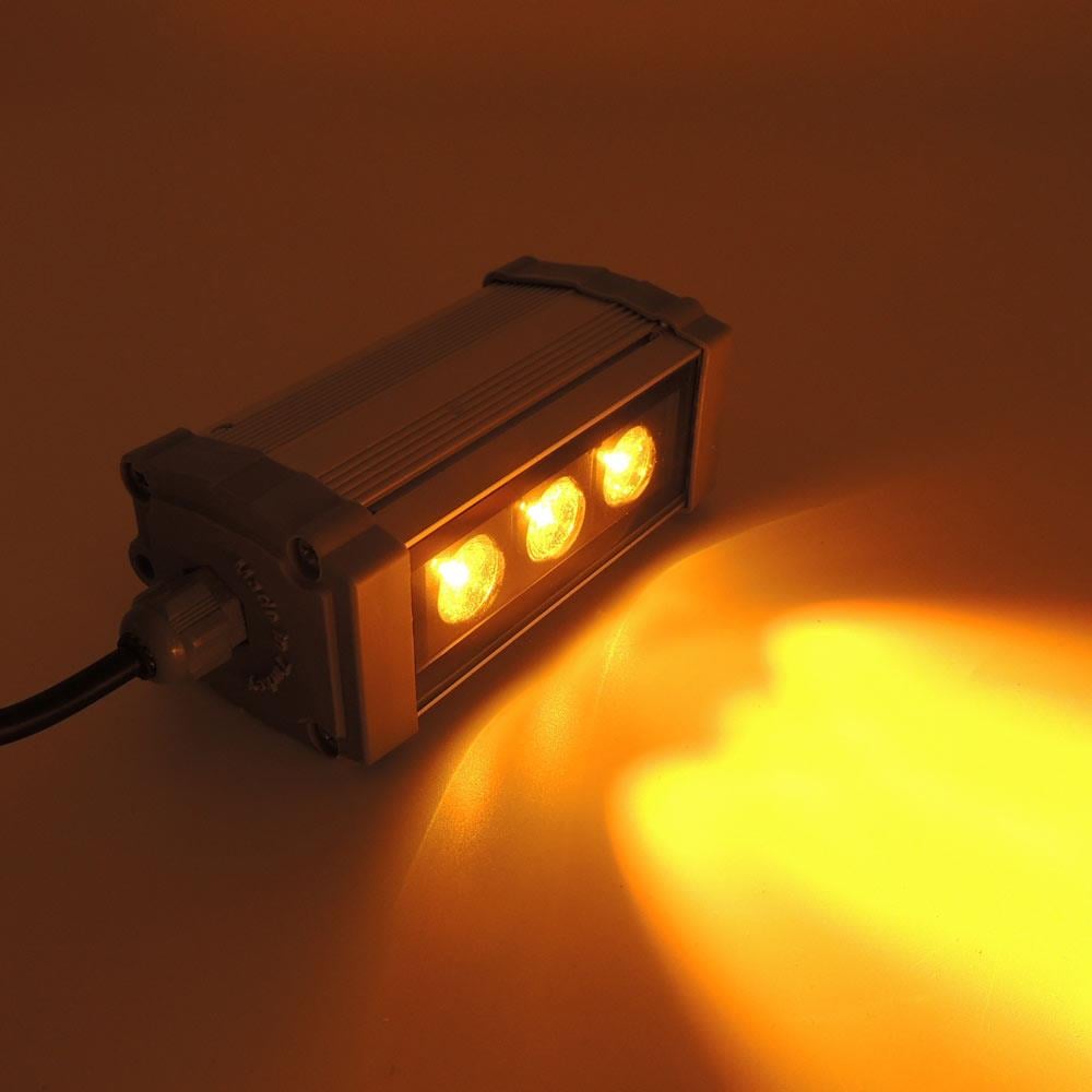 3 Watt 10 Cm Amber Ledli Wallwasher