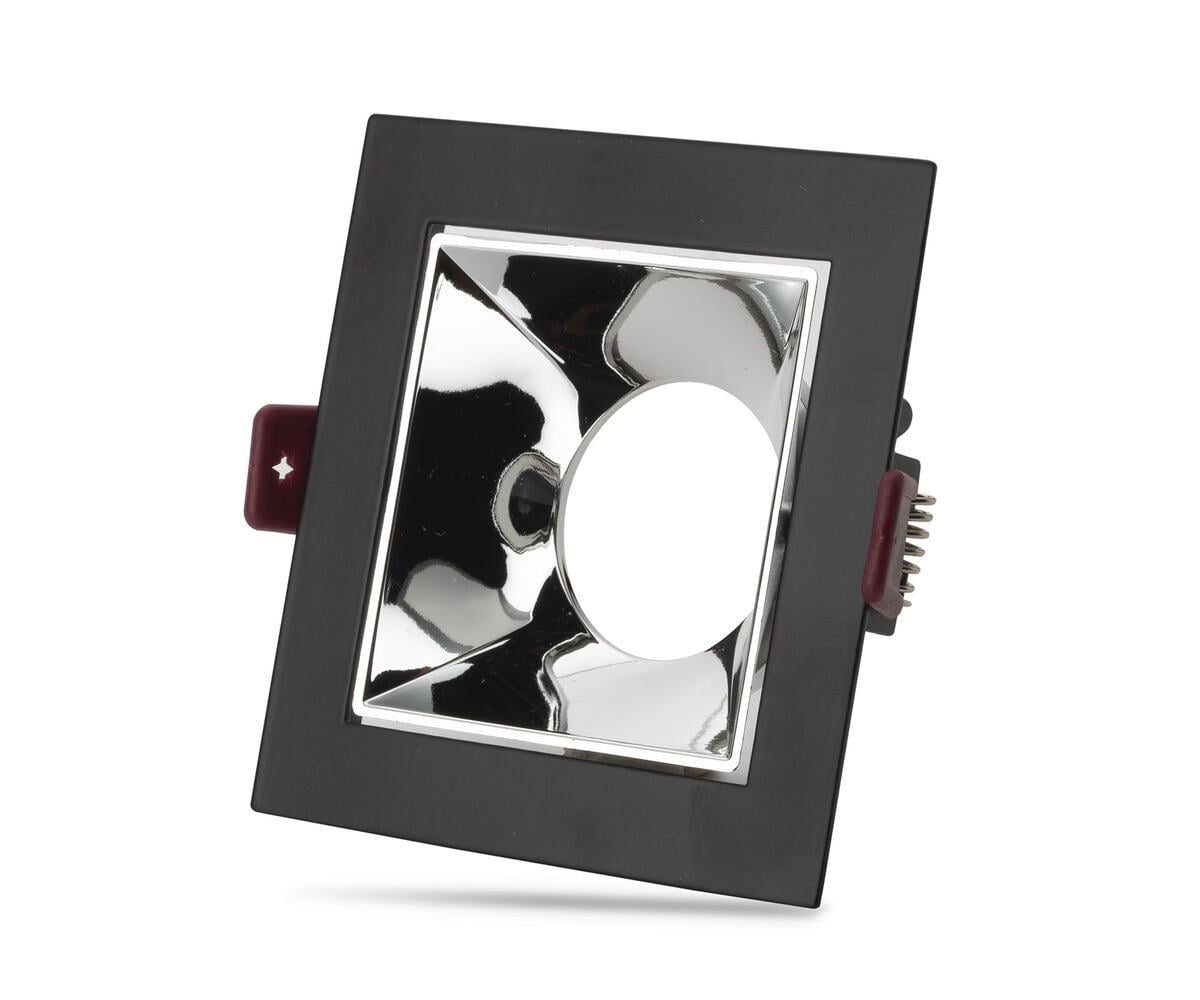 Noas Ural Kare Dekoratif Boş Kasa Siyah-Krom YL60-3112