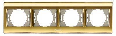Panasonic Thea Blu Gold Dörtlü Çerçeve