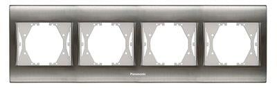 Panasonic Thea Blu Inox Dörtlü Çerçeve