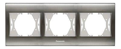 Panasonic Thea Blu Inox Üçlü Çerçeve